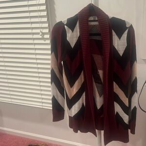 Charlotte Russe- Red, Pink, Black, White, Cardigan